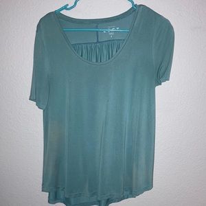 Super soft short sleeve light blue top